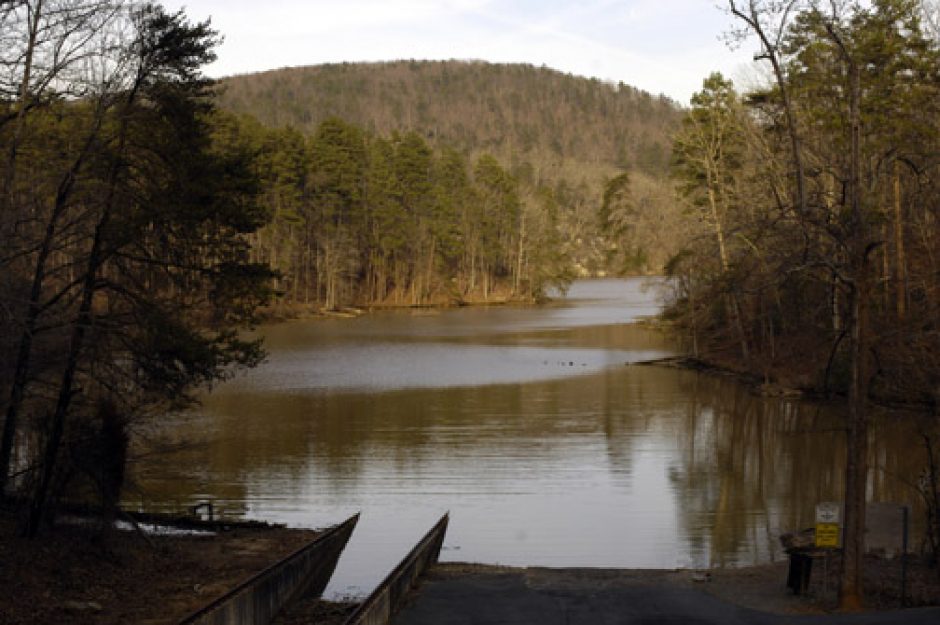 Falls Lake access on the Yadkin River outside Badin in Stanly County.