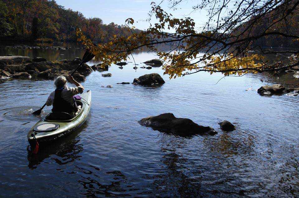 Kayaking on Cedar Creek Reservoir (Stumpy Pond) near Great Falls, SC. This is part of the 1,900 acre Heritage Tract, which is protected for a future state park by Katawba Valley Land Trust.