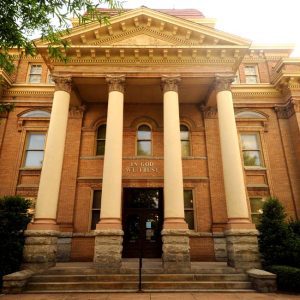 Iredell County Courthouse, now used for government offices. Tom Dooley was tried in this courthouse. It is on the National register of Historic Places.