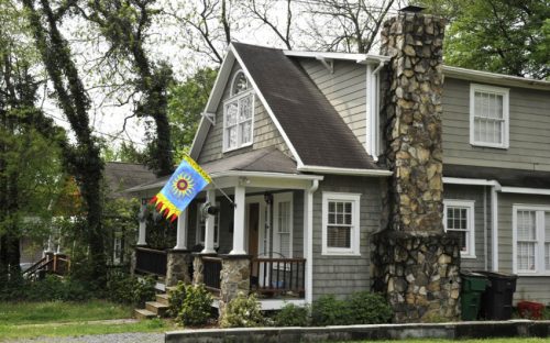 Belmont: Renovated house on Hawthorne Lane. 