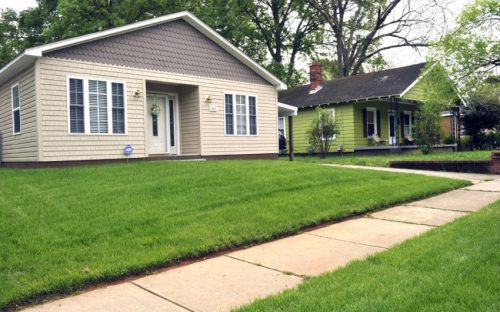 Belmont: Renovated houses and yards on Allen Street near 20th Street.