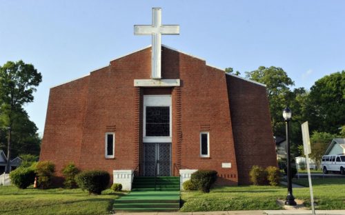 Villa Heights: Sherman Memorial Church of God in Christ on Parkwood Avenue.