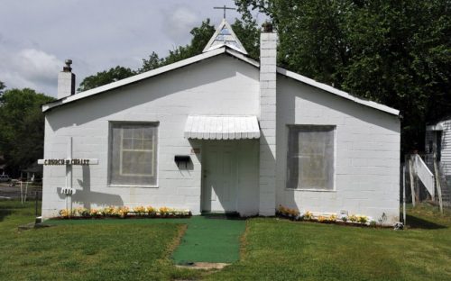 Villa Heights: House-turned church on Harrill Street in Villa Heights, a common sight in the neighborhood.