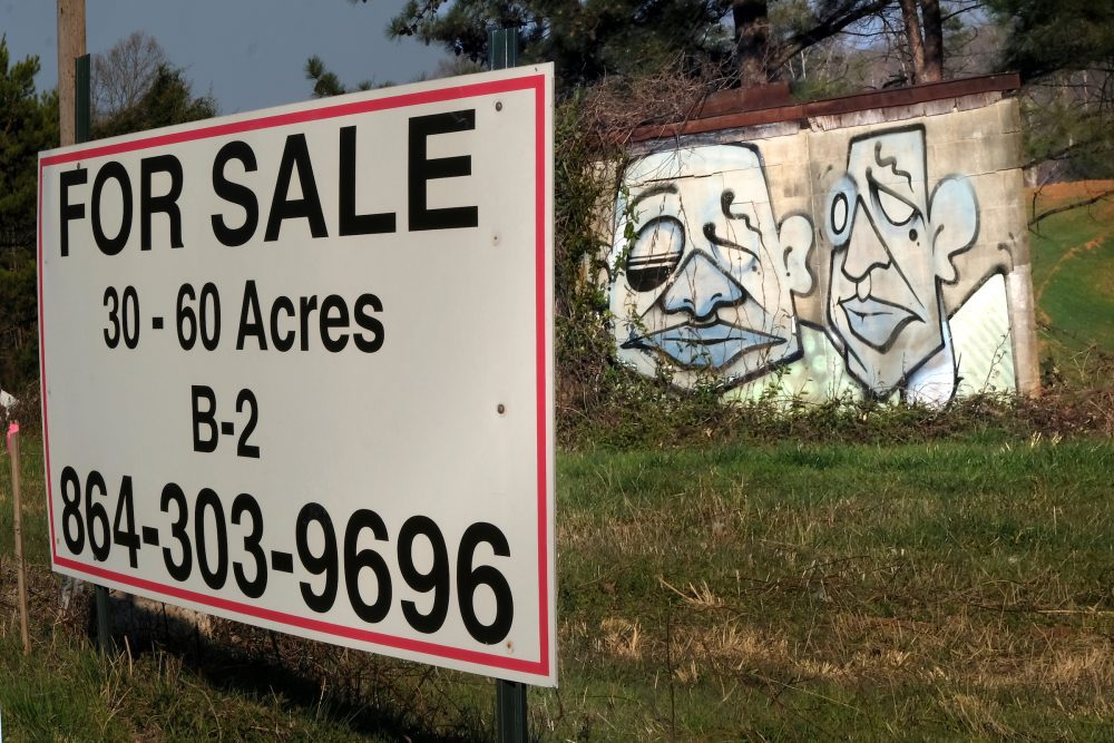 See it while you can. This graffiti-covered old well house remains from when the area across from the University City Boulevard Station was a dairy farm. The property owner sold half the 14.7-acre site to apartment builder Oxford Properties, and this section isn't likely to be far behind. Photo: Nancy Pierce