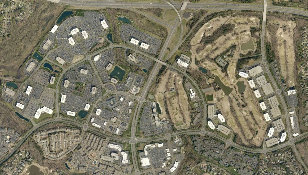 Ballantyne Corporate Park, present day. Photo: Mecklenburg County GIS.