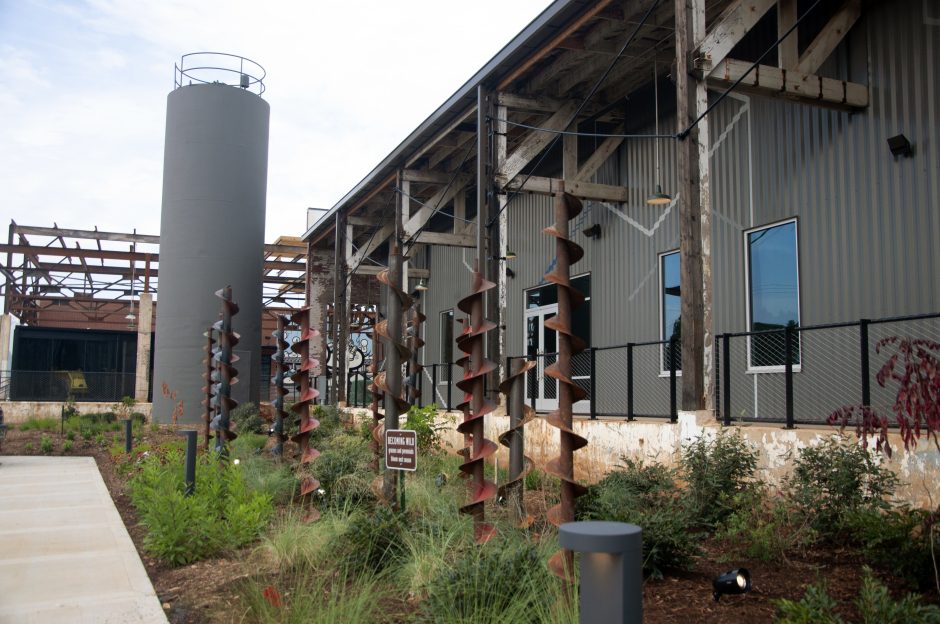 The exterior of the Gama Goat building at Camp North End. Photo: Ely Portillo