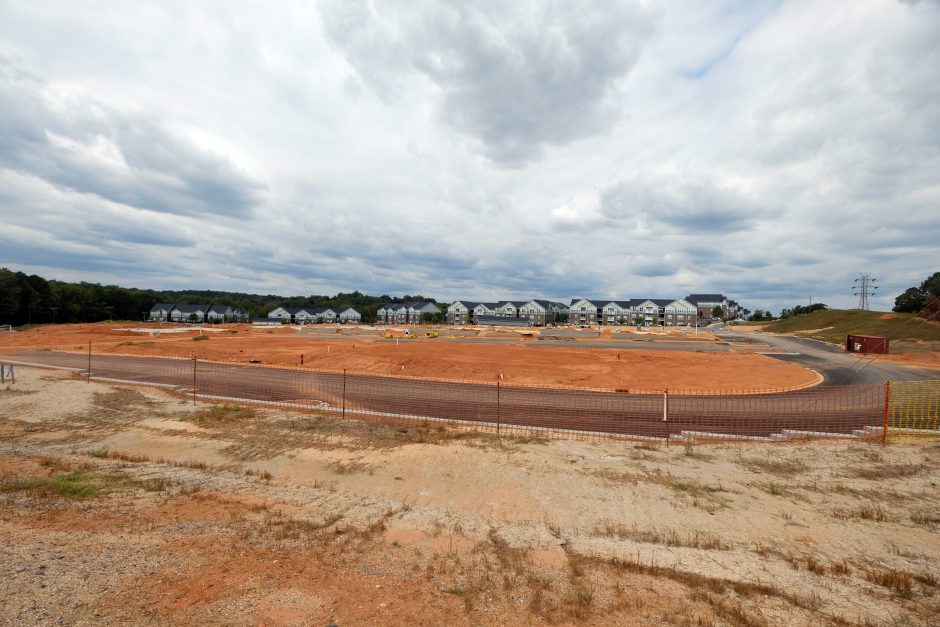 Development at South Fork Village, near the river in Cramerton. Photo: Nancy Pierce.