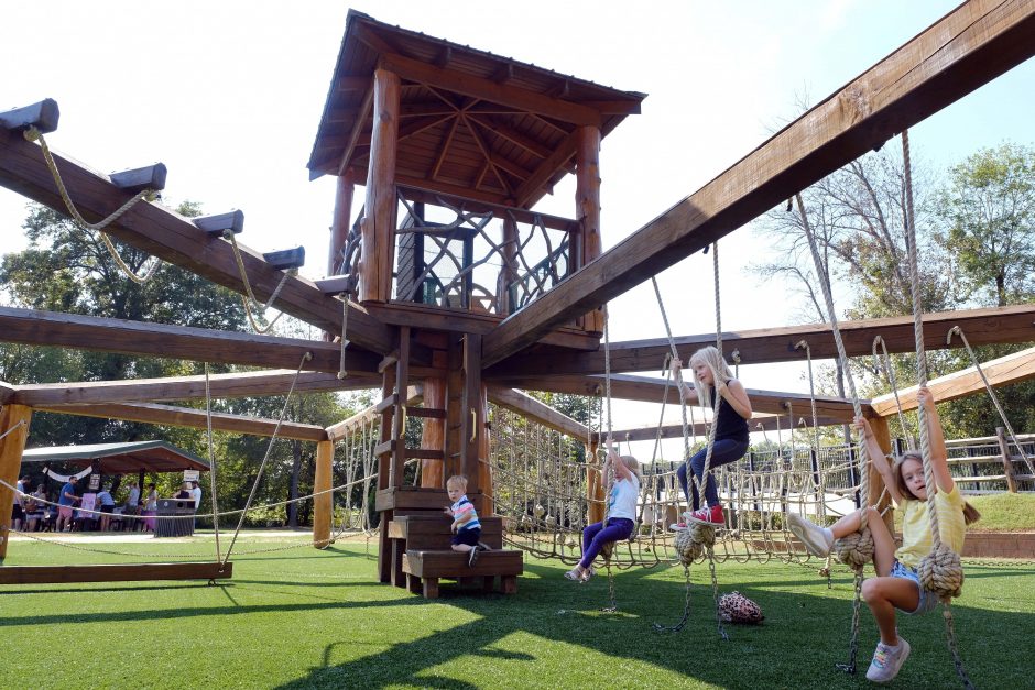 A playground on Goat Island. Photo: Nancy Pierce