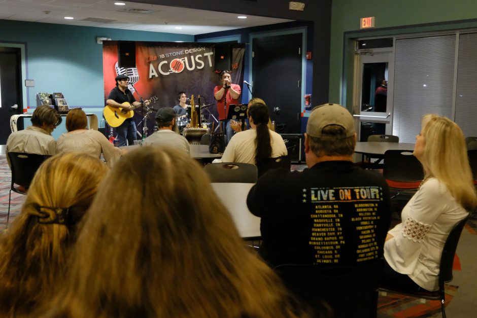 The 18 Stone Design Acoustic Stage inside the Don Gibson Theatre. Photo: Nancy Pierce.