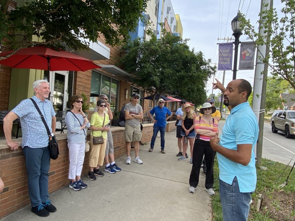 Touring Biddleville. Photo: Tamara Johnson