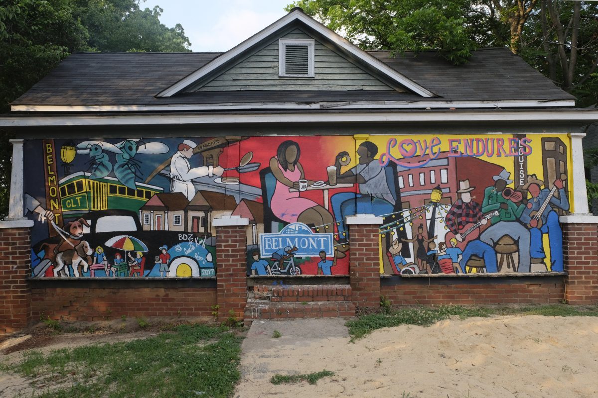 A mural in the Belmont neighborhood.