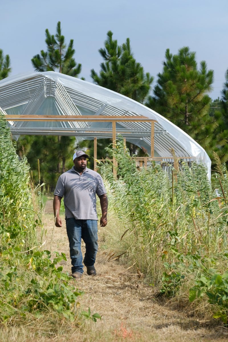 Davon Goodwin at the Sanhills AGInnovation Center. Photo: Nancy Pierce