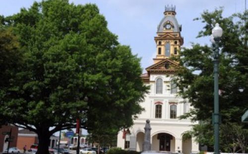 Old Cabarrus County Courthouse, now an arts center and home of the Cabarrus Arts Council.