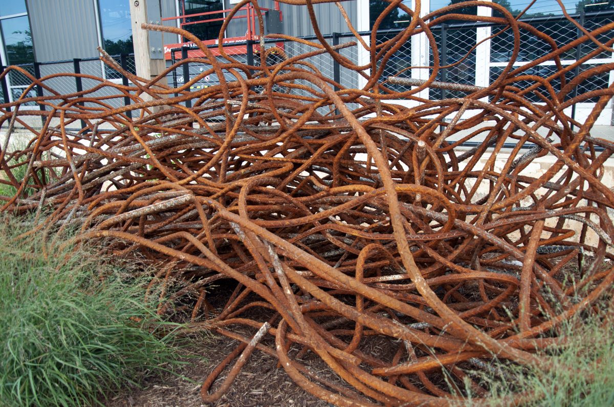 Rebar repurposed into art. Photo: Ely Portillo