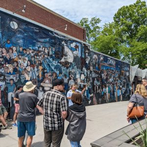 Touring NoDa. Photo: Chloe Vercruysse