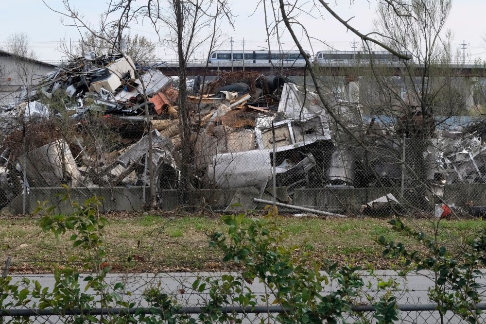 If NoDa Street Market is “new Craighead,” then the nearby Southern Resources, a scrap metal recycler, evokes the Craighead Road area’s longstanding industrial character. Photo: Nancy Pierce