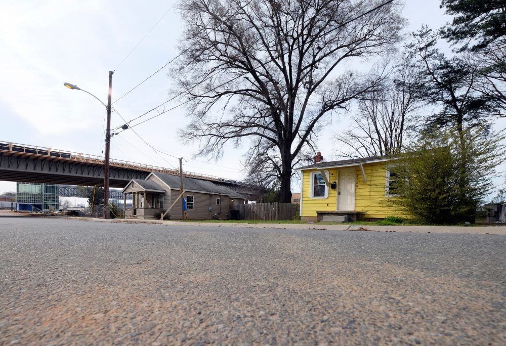 A five-minute walk from the Sugar Creek station sits this house on Bearwood Avenue, a one-block street that dead-ends at Howie Acres Neighborhood Park. Real estate records show this unoccupied, 400-square-foot house was built in 1952. In 2016 it sold for $64,000 to Light Rail Properties LLC. Photo: Nancy Pierce 