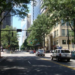 South Tryon St. Streetscape.