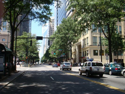 South Tryon St. Streetscape.