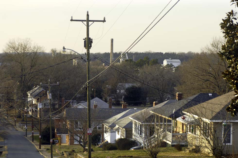 Town of Badin with Alcoa in the background