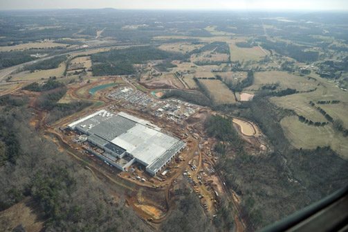 Apple Computer Server farm under construction at Hwy 321 Business and Startown Road south of Hickory.