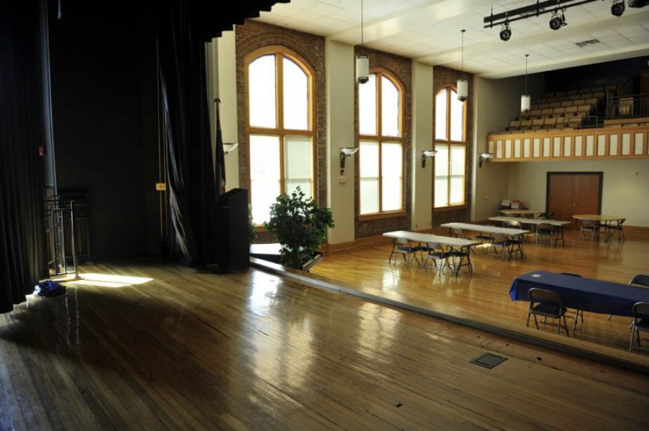 Interior, old Albemarle High School, now Central Elementary in Albemarle. 