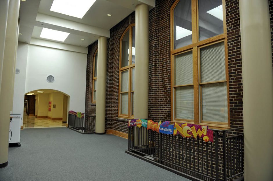 Auditorium of old Albemarle High School after renovation.