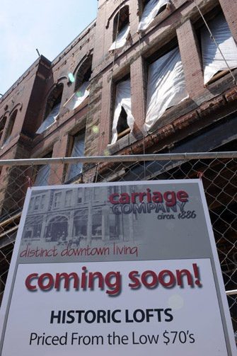 Historic Lofts in downtown Gastonia.