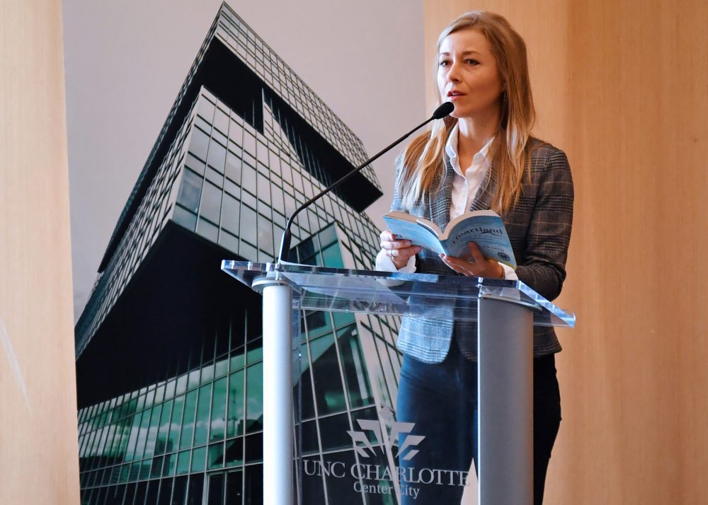 Keynote speaker Sarah Smarsh at the 2019 Schul Forum
