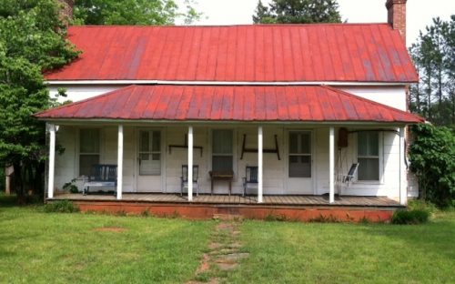 Grissom House in Ophir: a variation on the "double pen" or "hall-and-parlor" style.