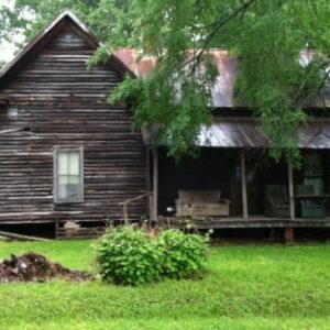 Luther House in Eleazer community; probably hall-and-parlor with rear kitchen el.