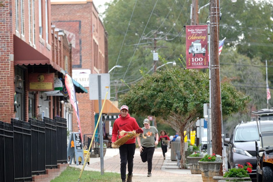 Downtown Badin includes two antique shops, the town hall, police station and offices. Photo: Nancy Pierce