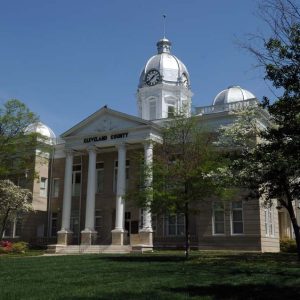 The courthouse in downtown Shelby.