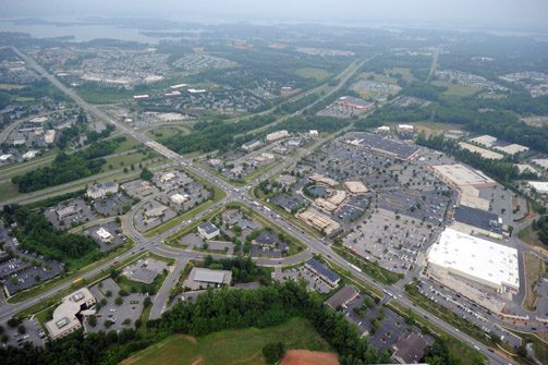 Suburban development in northern Mecklenburg.