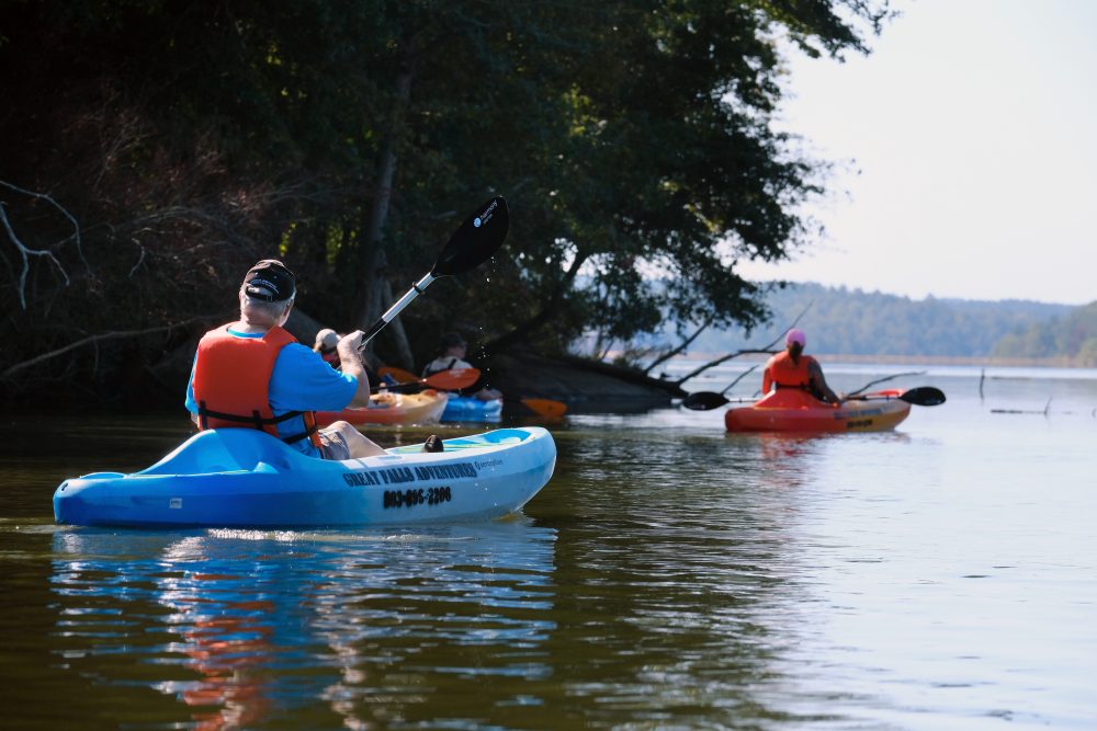 Paddlers on Stumpy Pond near Great Falls, S.C. Photo: Nancy Pierce