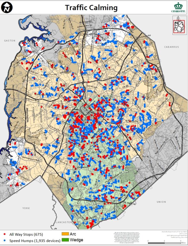 A map of Charlotte